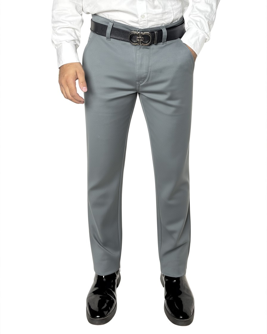 Silver Grey Cotton Pants