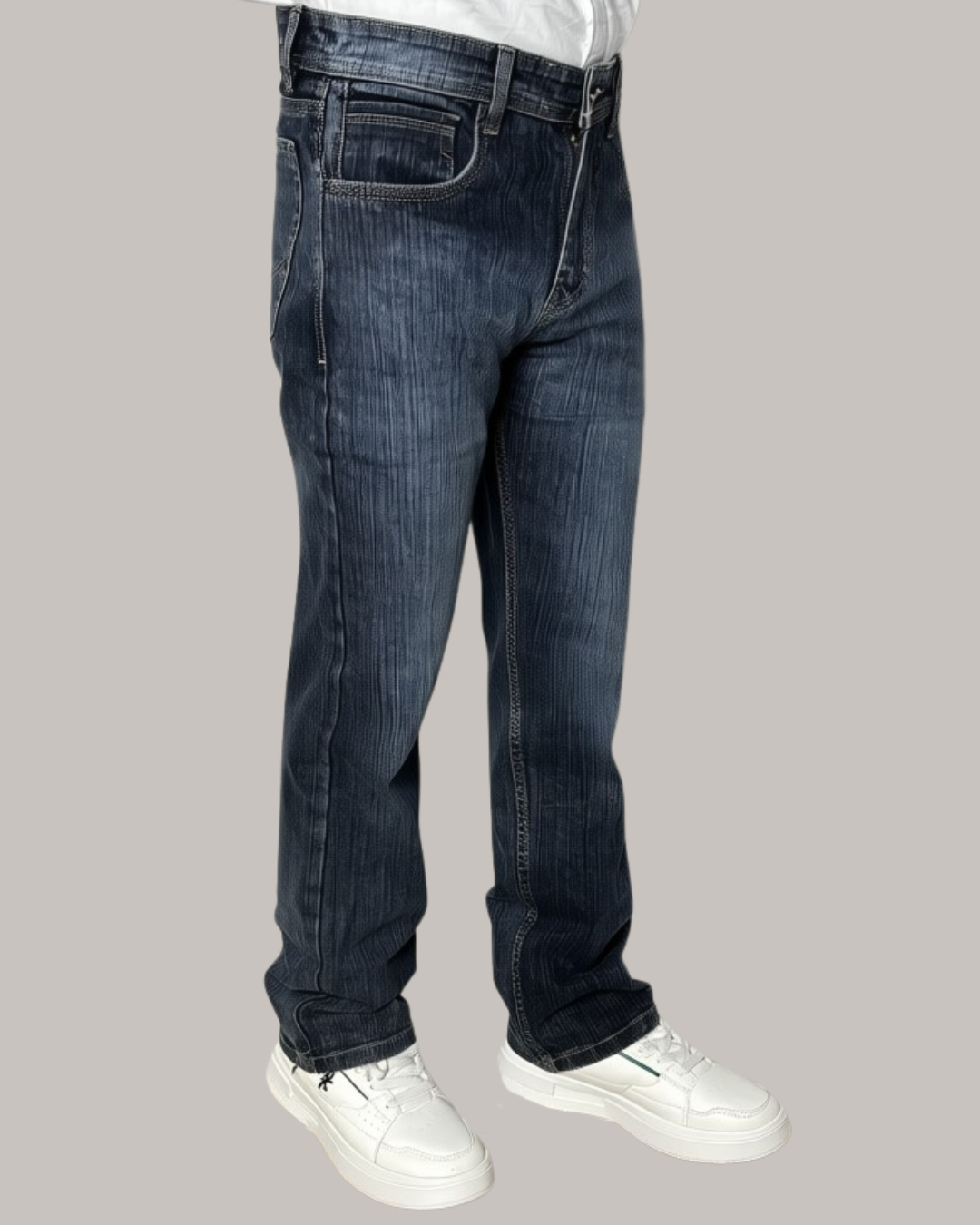 Classic Blue Straight Fit Denim - Image 3