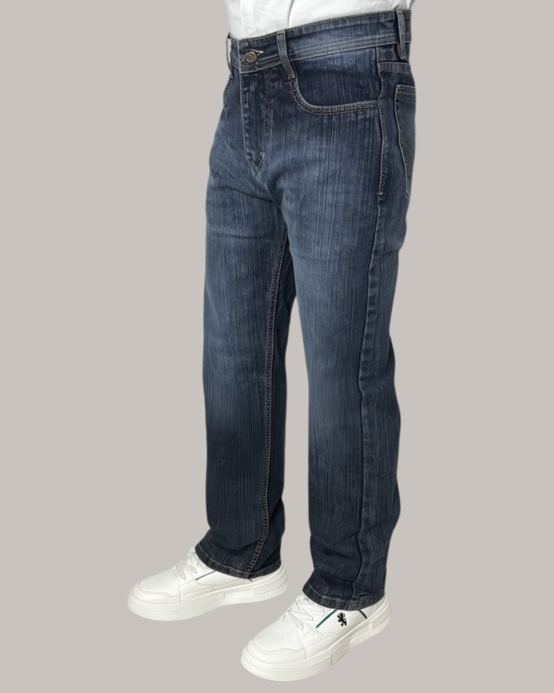 Classic Blue Straight Fit Denim - Image 2